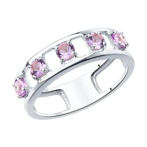 Кольцо декоративное из серебра