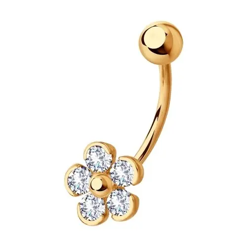 Пирсинг из красного золота