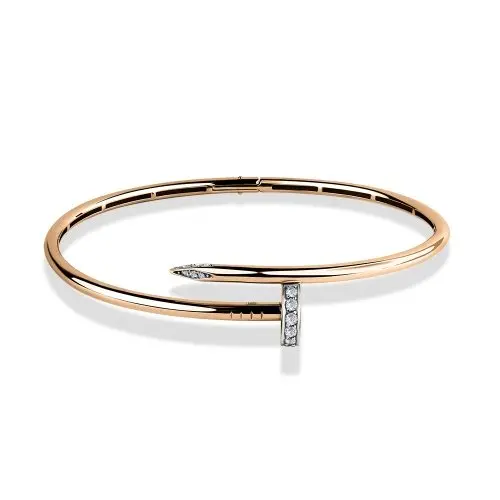 Браслет жесткий из красного золота Браслет жесткий из красного золота