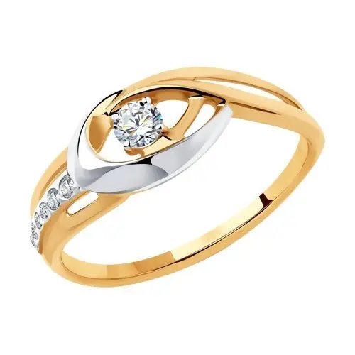 Кольцо декоративное из красного золота