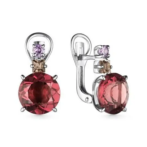 Серьги с английским замком из серебра