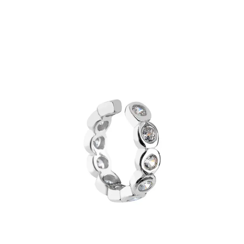Серьги каффы из серебра
