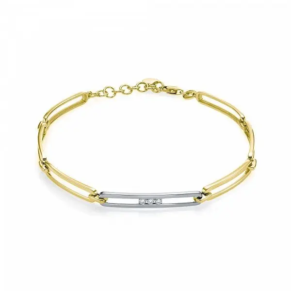 Браслет декоративный из желтого золота