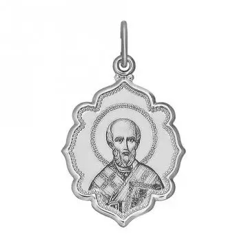 Подвеска икона из серебра