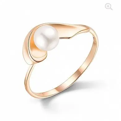 Кольцо декоративное из красного золота