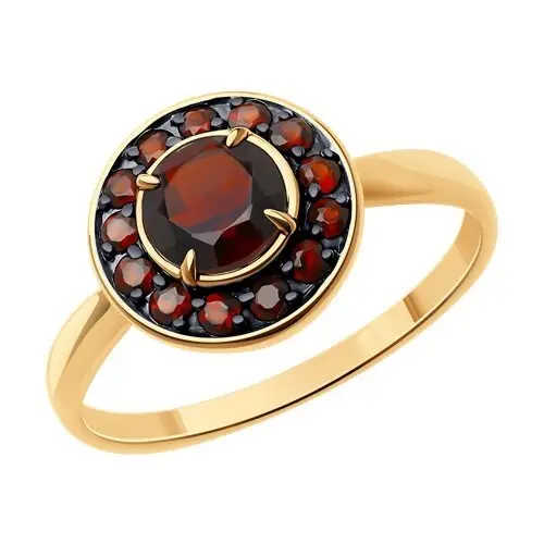 Кольцо декоративное из красного золота