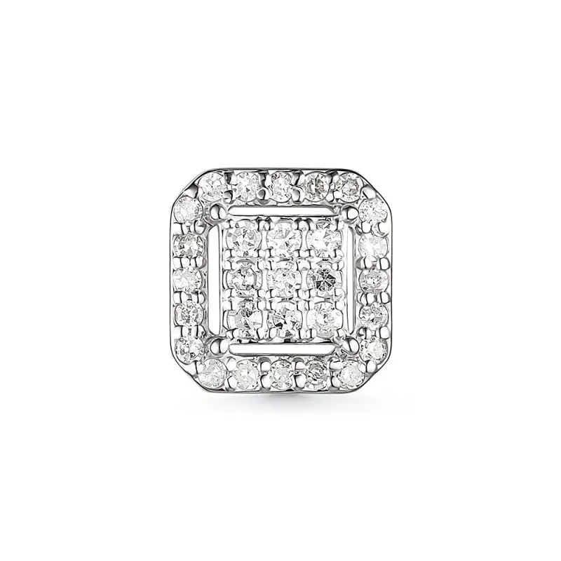 Подвеска бегунок из белого золота