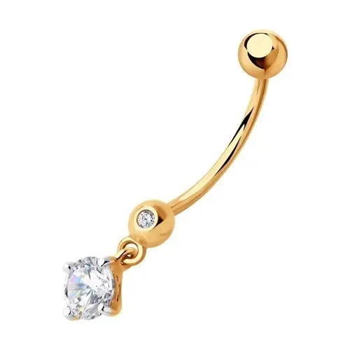 Пирсинг из красного золота