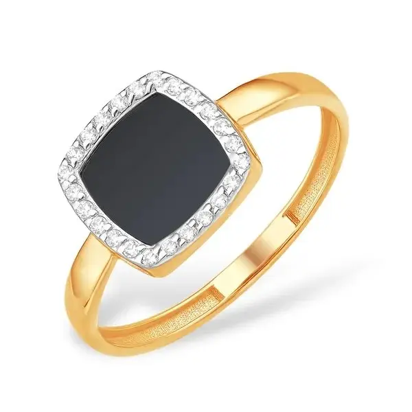 Кольцо декоративное из красного золота