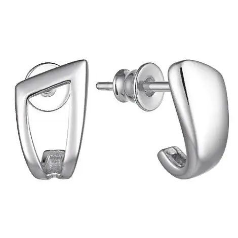 Серьги пуссеты из серебра