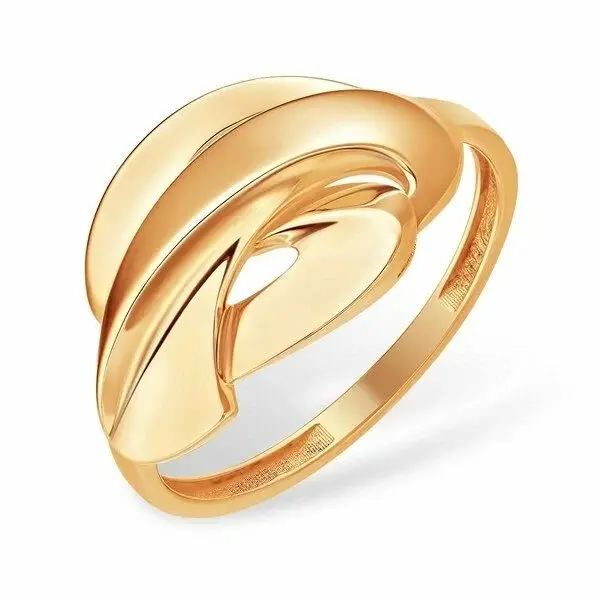 Кольцо декоративное из красного золота