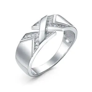 Кольцо декоративное из серебра