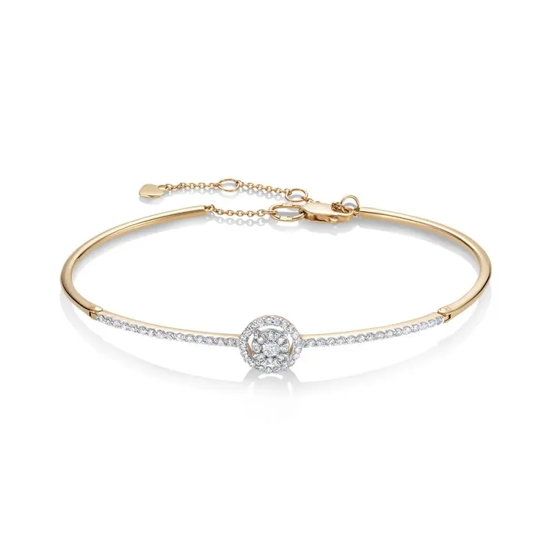 Браслет декоративный из комбинированного золота