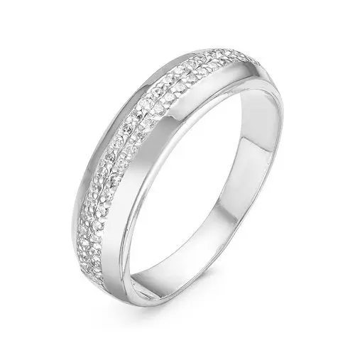 Кольцо декоративное из белого золота