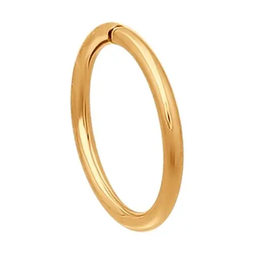 Серьги конго из красного золота