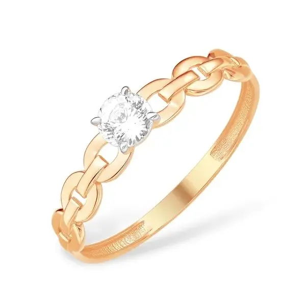 Кольцо декоративное из красного золота