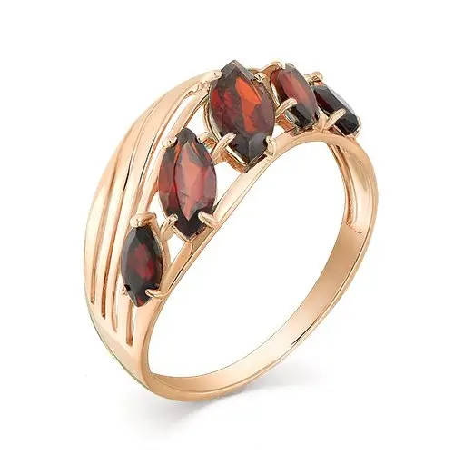 Кольцо декоративное из красного золота