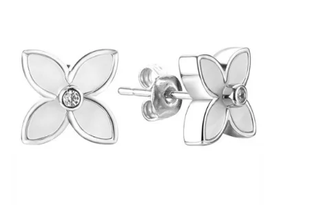 Серьги пуссеты из серебра