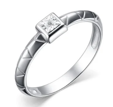 Кольцо декоративное из серебра