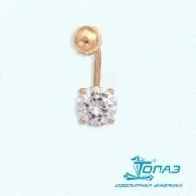 Пирсинг из красного золота