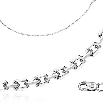 Цепь из белого золота