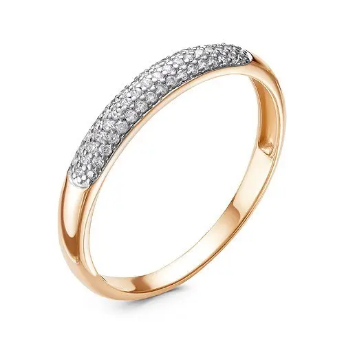 Кольцо декоративное из комбинированного золота