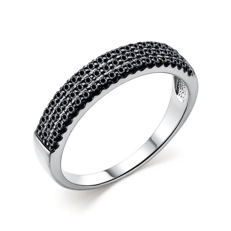 Кольцо декоративное из белого золота