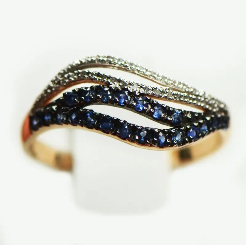 Кольцо декоративное из красного золота