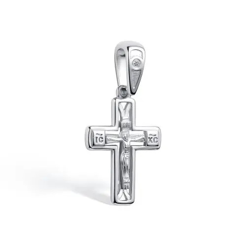 Подвеска крест из серебра