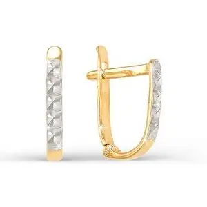 Серьги детские из красного золота