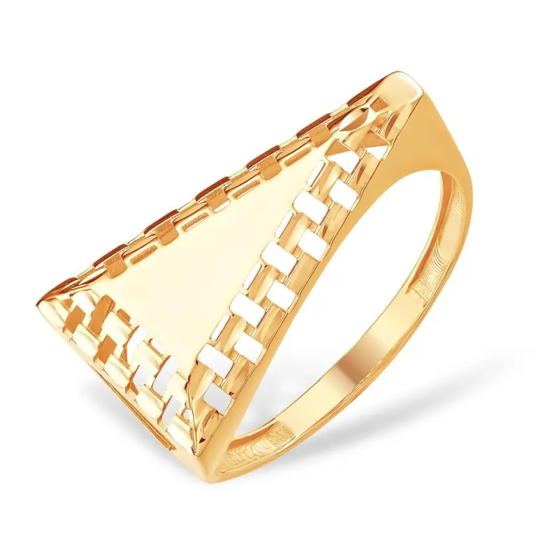 Кольцо декоративное из красного золота