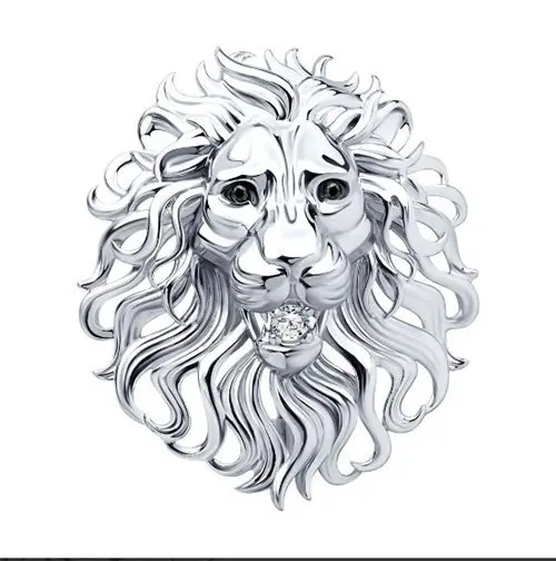 Брошь из серебра