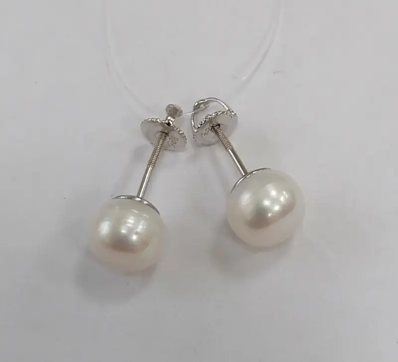 Серьги пуссеты из серебра