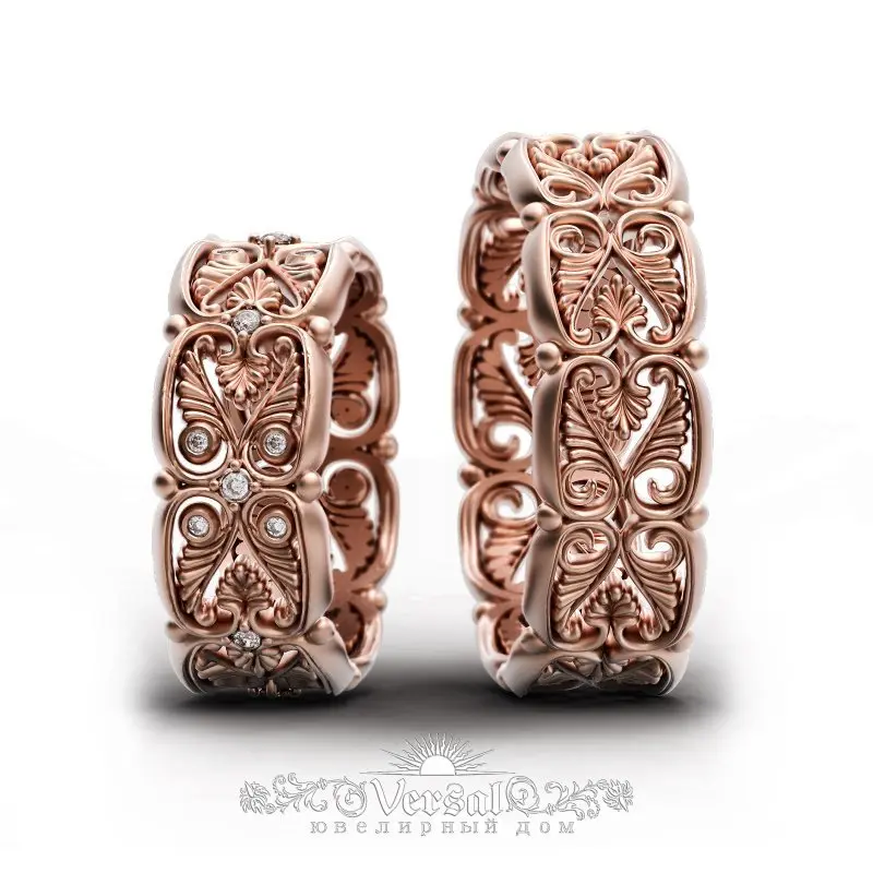 Серьги с английским замком из красного золота