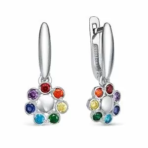 Серьги детские из серебра вид 1