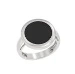 Кольцо декоративное из серебра