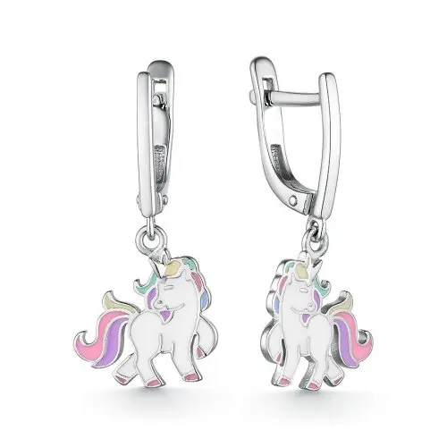 Серьги детские из серебра