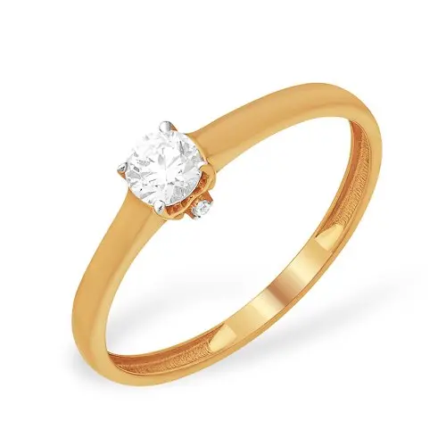 Кольцо декоративное из красного золота