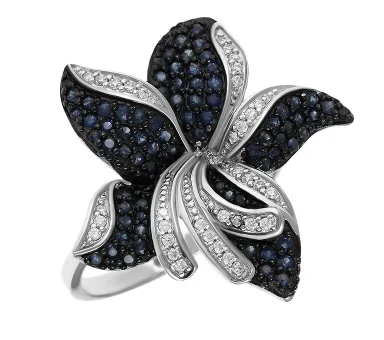 Кольцо декоративное из серебра