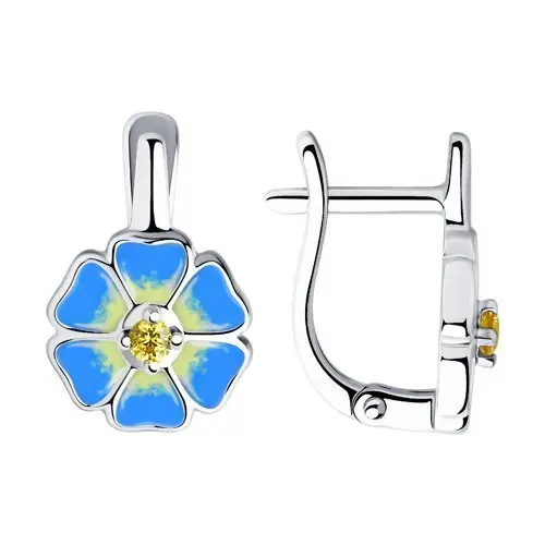 Серьги детские из серебра