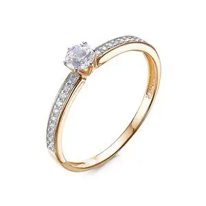 Кольцо декоративное из красного золота