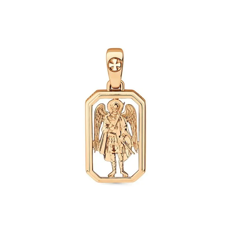 Подвеска икона из красного золота