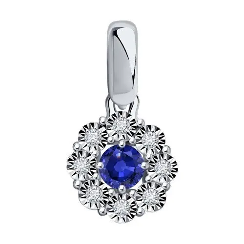 Подвеска декоративная из белого золота