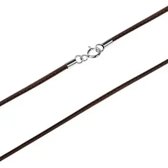 Цепь шнурок из серебра