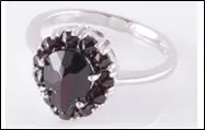 Кольцо декоративное из серебра