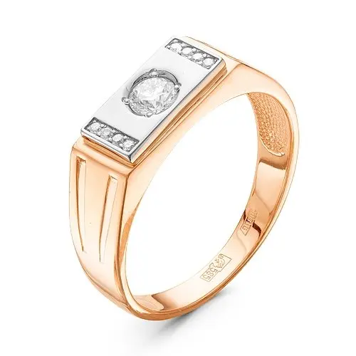 Печатка из комбинированного золота