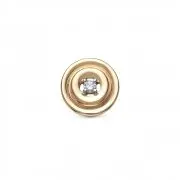 Подвеска бегунок из красного золота