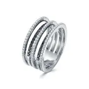 Кольцо декоративное из белого золота