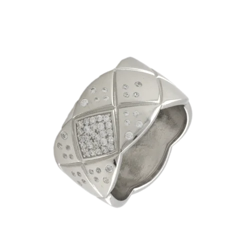 Кольцо декоративное из серебра