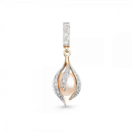 Подвеска декоративная из комбинированного золота